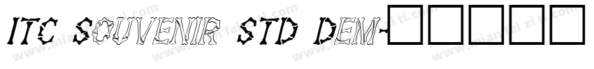 ITC Souvenir STD Dem字体转换